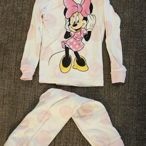 Disney Minnie Mouse Pink Polka Dot Pajama Set